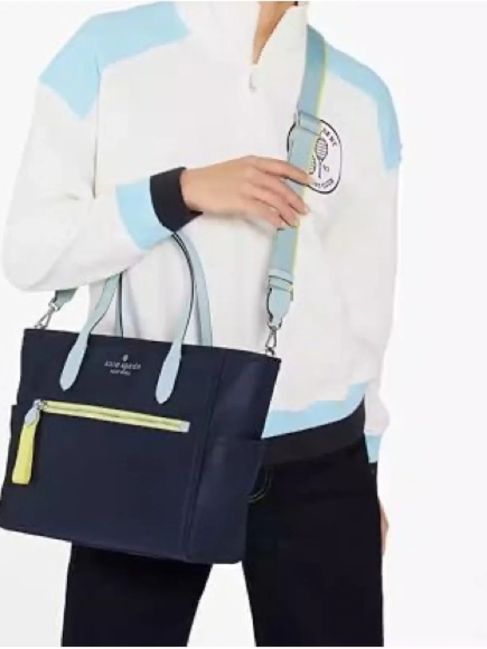 Kate Spade Chelsea Colorblock Nylon Medium Satchel Like New!
